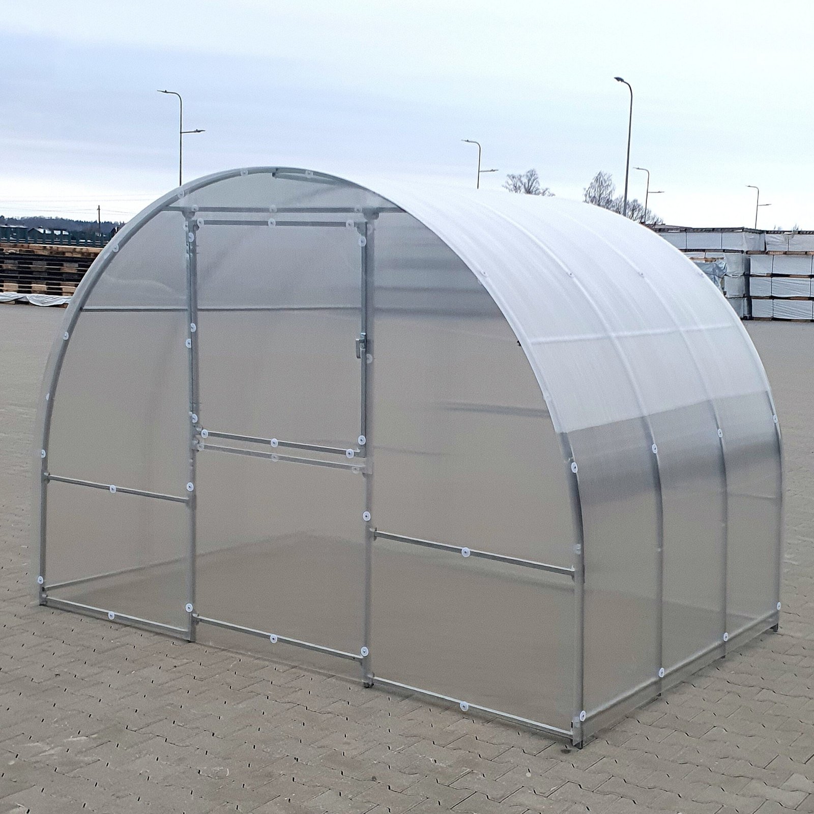 Nuotraukų su logotipais šablonas – Smart Five, MB Polikarbonatinis Lietuviškas Šiltnamis KLASIKA EASY