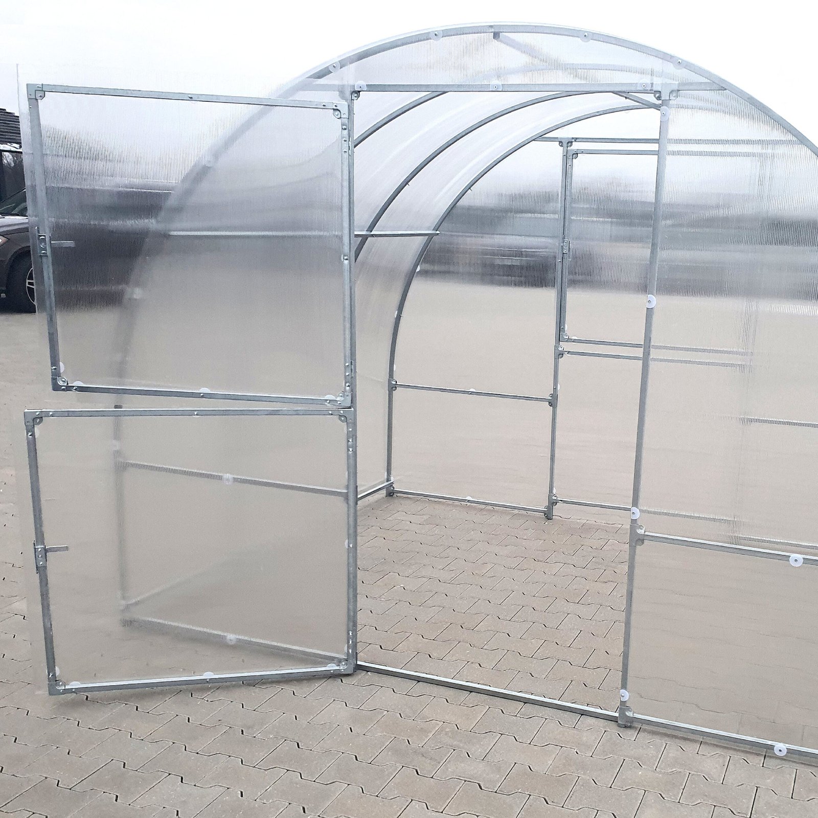 Nuotraukų su logotipais šablonas – Smart Five, MB Polikarbonatinis Šiltnamis KLASIKA EASY durys