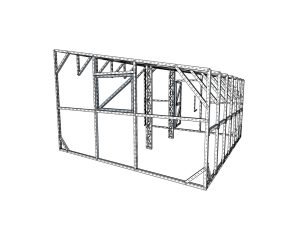 vienšlaitis šiltnamis 3450x3640 galas